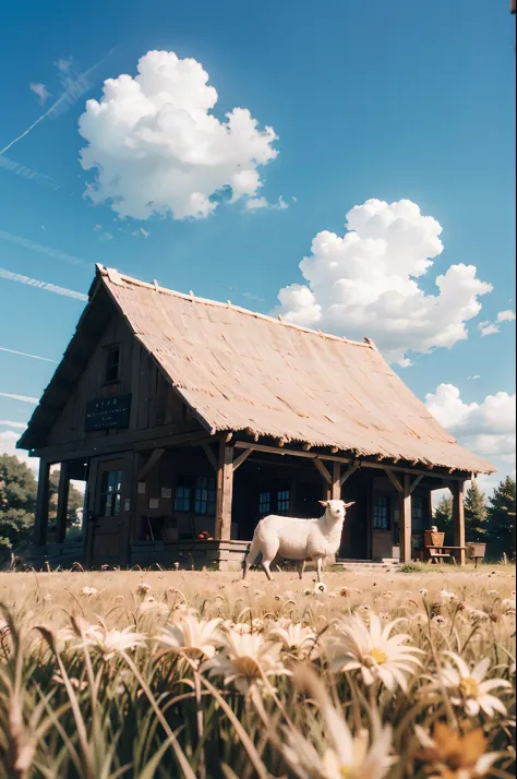 At that moment, the sheep called out to him, their bellies teeming with worms as they lay in the field. He, a shepherd, stood am...