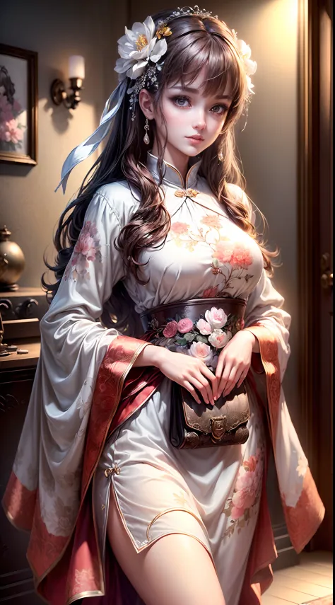 (best quality, masterpiece, extremely detailed cg, game cg:1.5), full body,1 girl,an extremely delicate and beautiful girl, extr...