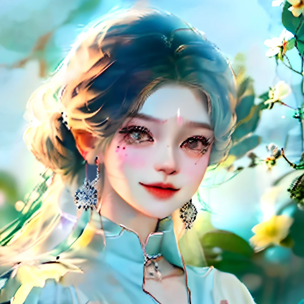 The girl was about seventeen or eight years old，Delicate complexion，Crystal white，Clear eyes，There are small black moles on the side of the mouth，The appearance is very beautiful。The girl smiled again。Her appearance is also very beautiful，This woman is elegant，。She is elegant，There is a clear breath of spirit。