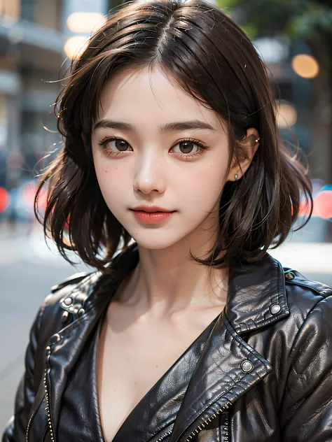 8k hdr photorealistic of a 10yo japanese girl, wite pale skin, (freckles),  bangs, ((cute face)), (innocent look), skinny, short, in a (black  turtleneck) on Craiyon