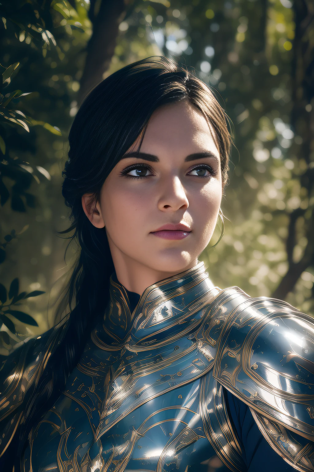 close up of a woman in armor poses for a photo on a dark background, retrato female rider, female rider, Portrait of medieval Female Paladin, female rider bonito, medieval rpg style, of a beautiful female knight, picture of female paladin, fantasy paladin woman,  in knight&#39;s armor,  of armor, female armor, female warrior,professional photography,(​masterpiece)(ultra realisitic),(Ultra Detailed),(best qualityer),(medieval woman :1.2),(ultra detaild),(blurred environment :1.5),(deep environment)