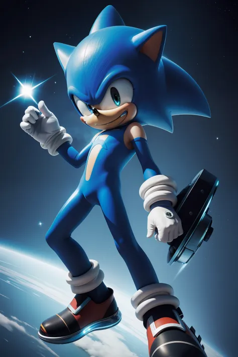 Sonic Astro Boy fusion: Two quick, Technological characters joining forces.