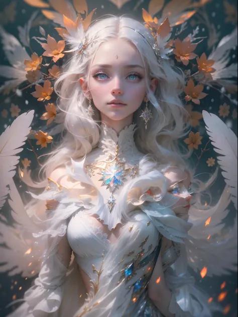 (((masterpiece))), (((best quality))), ((ultra-detailed)),(highly detailed CG illustration), ((an extremely delicate and beautiful)),cinematic lighting. This is a realistic fantasy artwork with contrasting colors and a very mysterious aura. Generate a pure...