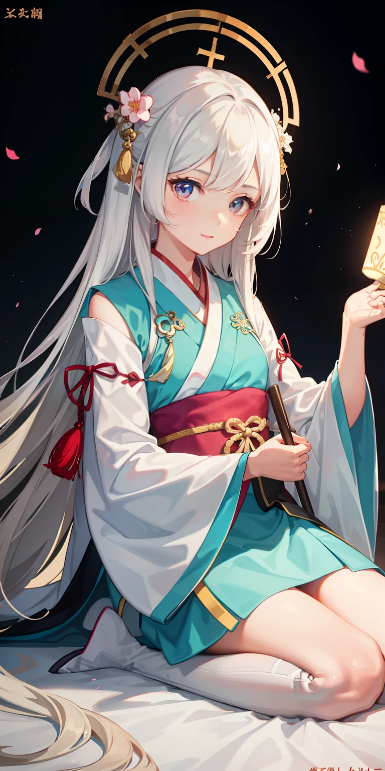 1girl, (hanfu), glowing, sidelighting, wallpaper,