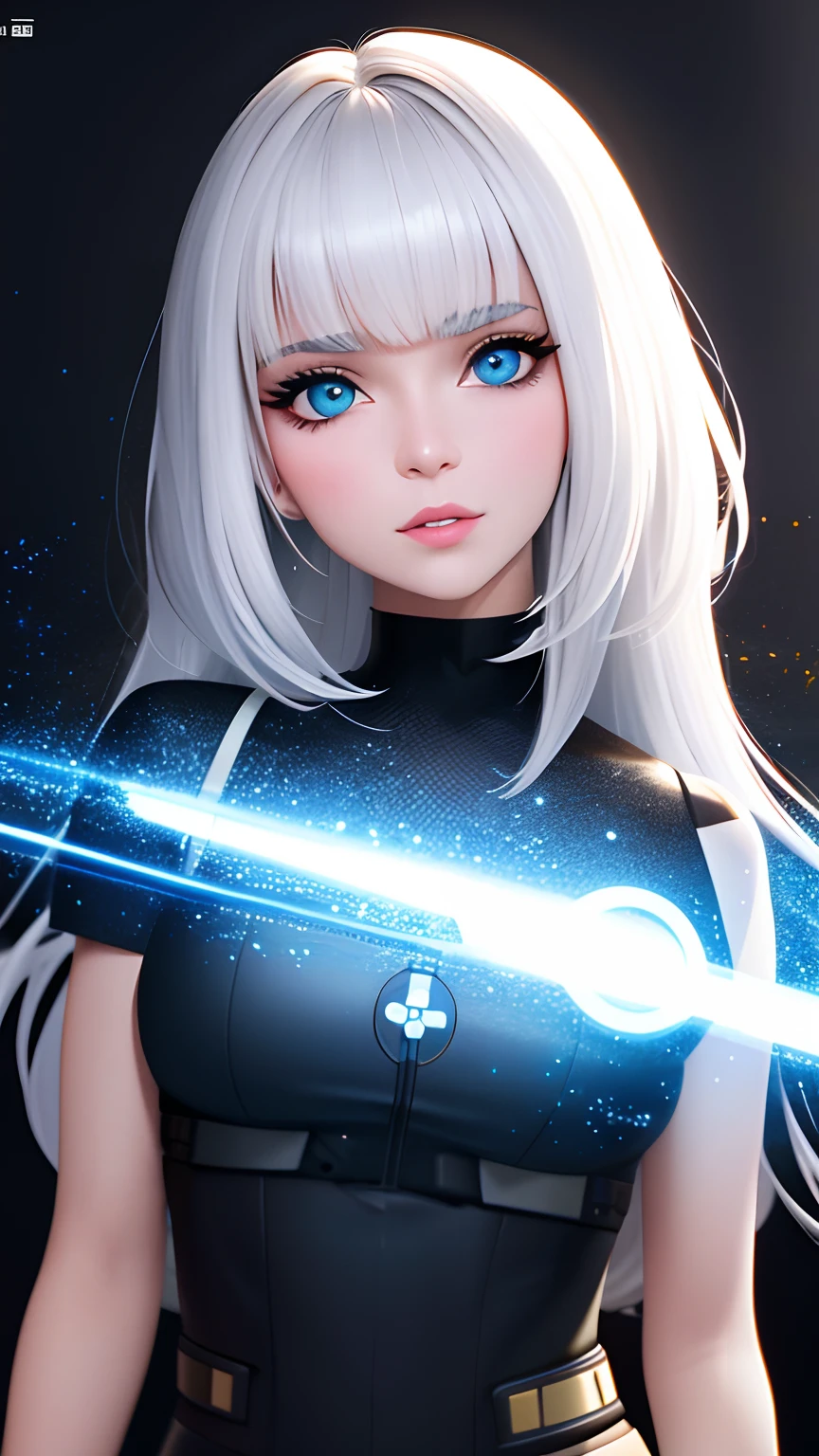 mulher jovem bonito, ultra alta qualidade, volumetic, bio-luminescence, luminismo, white hair, global ilumination, ambient occlusion, obra-prima, arte por Ilya Kuvshinov, omimoji, imagem ocupada, Tokyo anime award winner, octane render, motor unreal 5, rosto de raiva