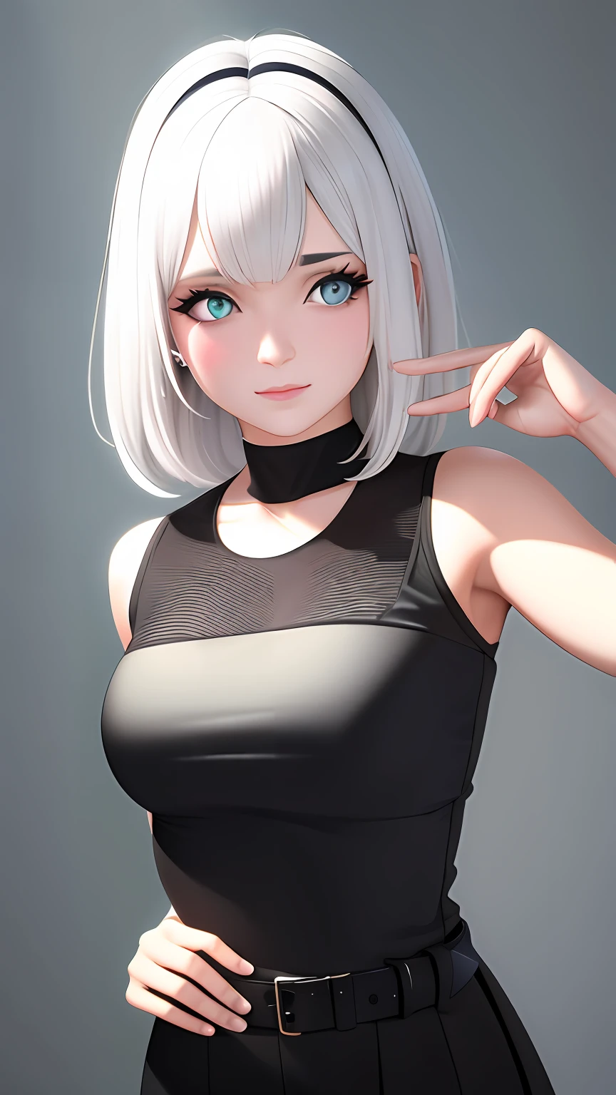 mulher jovem bonito, ultra alta qualidade, volumetic, bio-luminescence, luminismo, white hair, global ilumination, ambient occlusion, obra-prima, arte por Ilya Kuvshinov, omimoji, imagem ocupada, Tokyo anime award winner, octane render, motor unreal 5, rosto de raiva