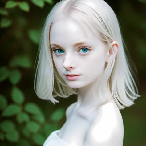 A beautiful girl, pale skin