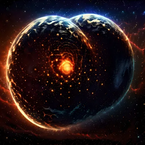 Cosmic starship destruction planet map