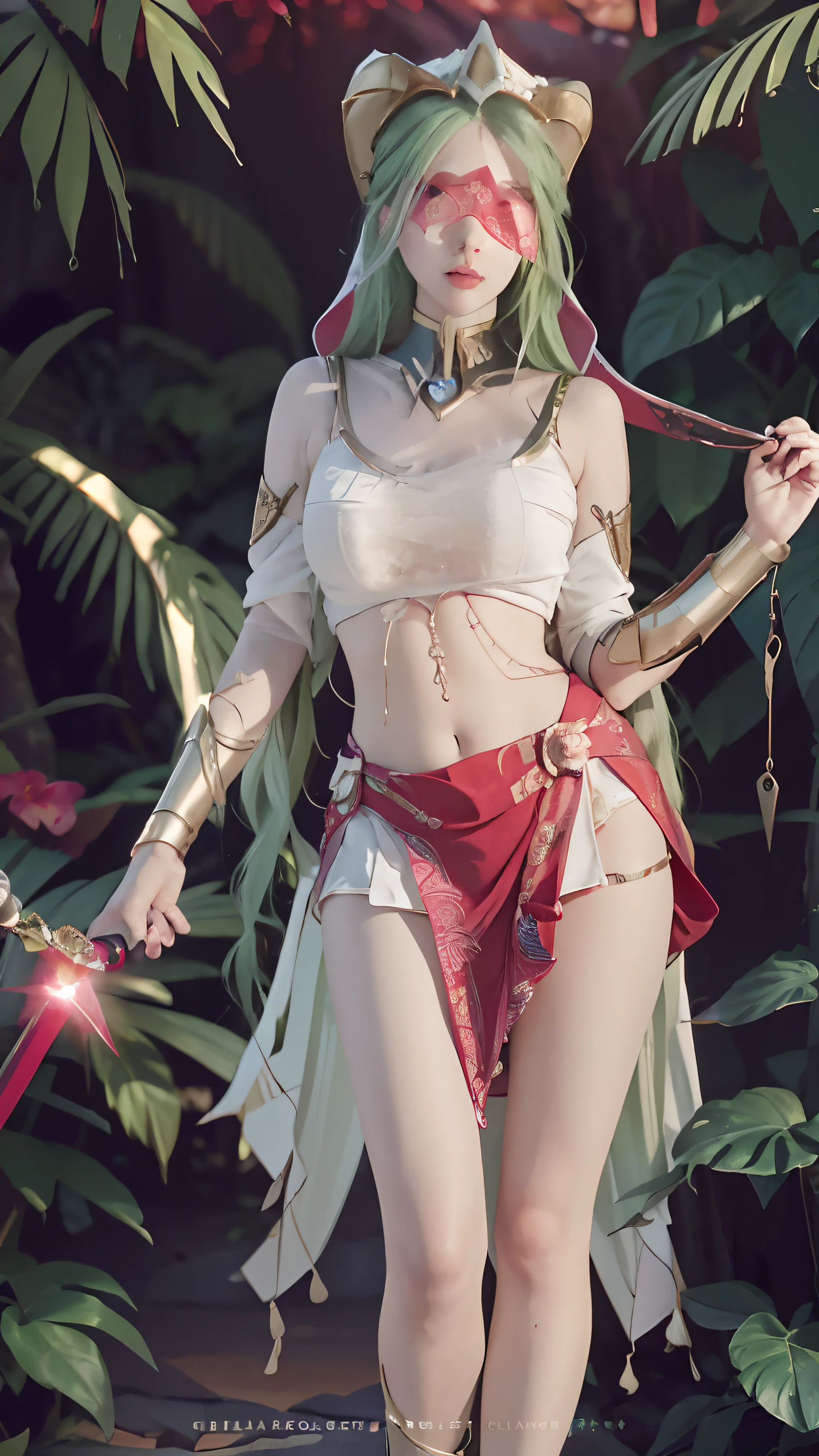 there is a woman in a costume holding a sword and a sword, alluring elf princess knight, Gorgeous Role Play, From Lineage 2, Anime goddess, fantasyoutfit, beautiful and elegant elf queen, Anime girl cosplay, lady palutena, zhongli from genshin impact, elegant glamourous cosplay, Keqing from Genshin Impact, glamourous cosplay