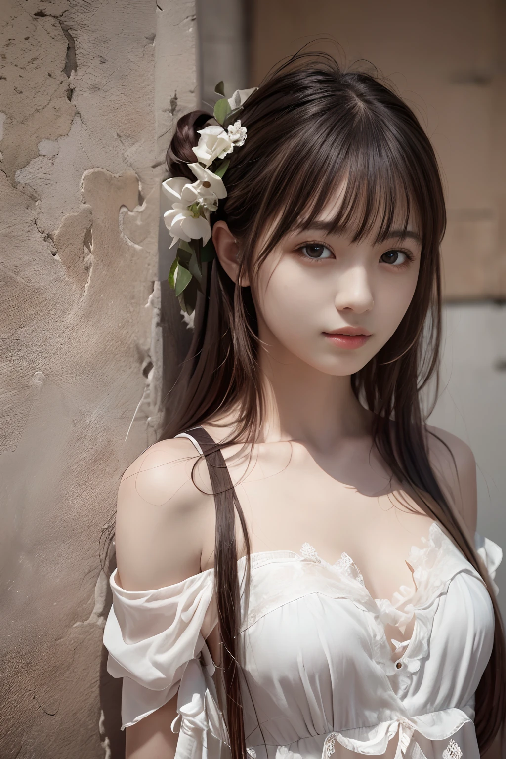 Best quality,masterpiece,ultra high res,(photorealistic:1.4),1girl,shoulder,charming,Looking at the camera,