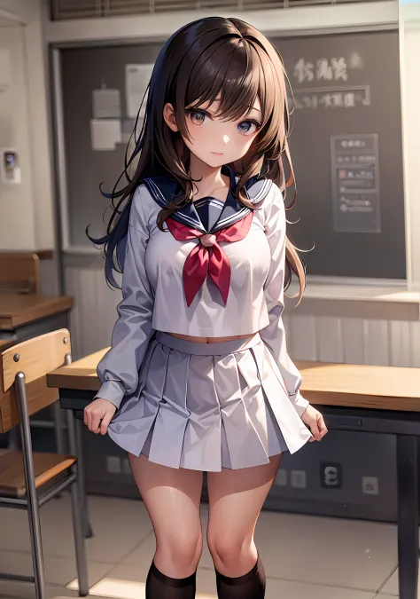 {{{Even if it becomes NSFW, it still appears1:5]]], R-18、​masterpiece、One Beautiful Girl、18 only、JK,　a sailor suit、Ultra mini sk...