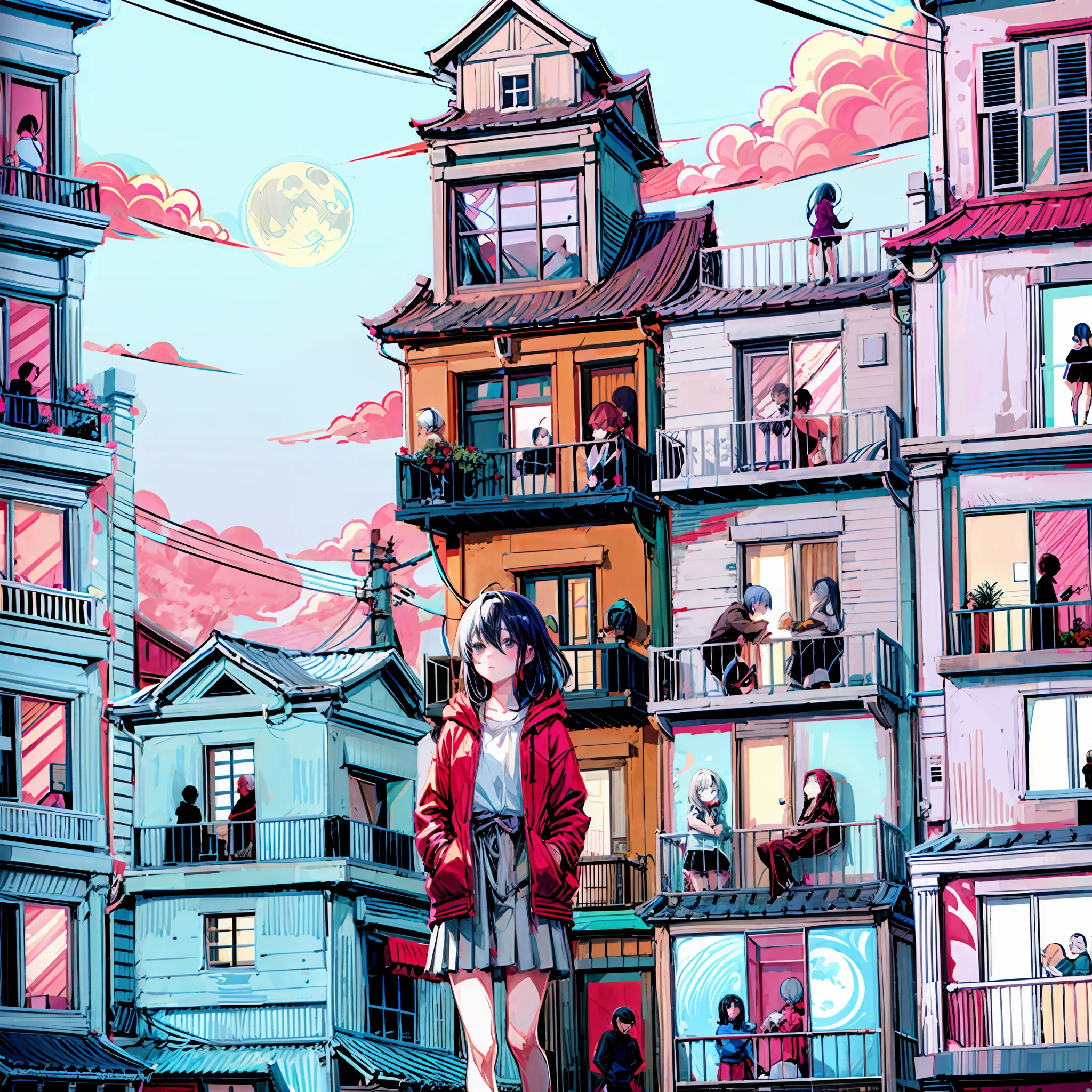 HD wallpaper: anime girl and boy scene, kantoku, your diary, yua, blush,  balcony | Wallpaper Flare