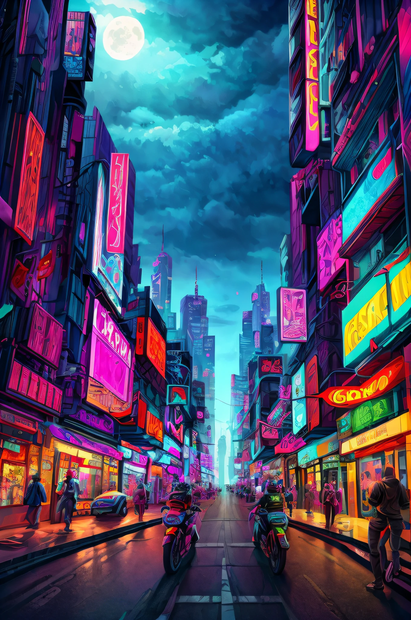 il y a une photo d&#39;une rue avec une photo géante d&#39;une femme, Collages surréalistes, un collage artistique contemporain, esthétique futuriste, collageswork, maximalist magazine collages, métropole hypermaximaliste dense, Collage numérique, paysage de rêve cyberpunk, futurisme dystopique coloré, inspiré par Hannah Höch, collages, science-fiction à ondes vaporeuses, maximaliste maximalisme vaporwave, bgill55_Tapez --auto