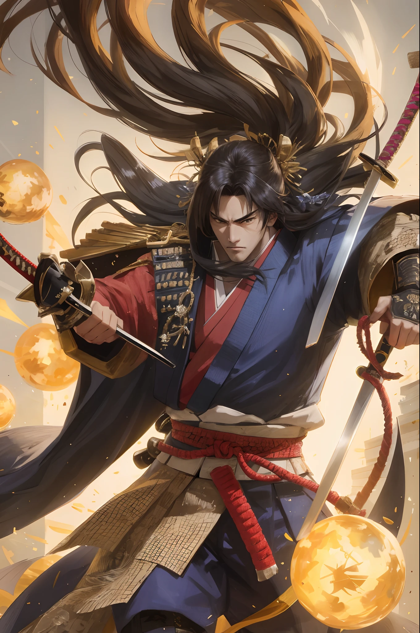 The strongest samurai in Japan。The sword is very long！ SeaArt AI