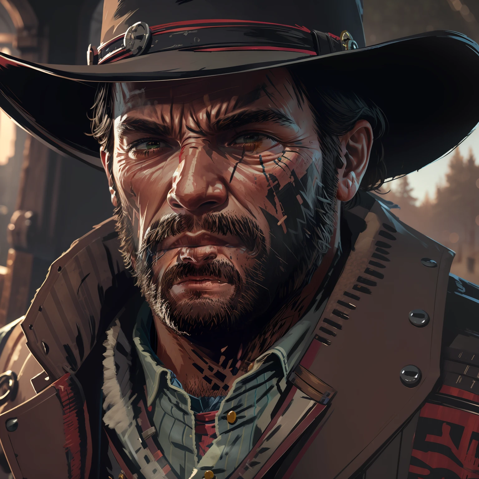 Arthur Morgan 4k 超现实主义