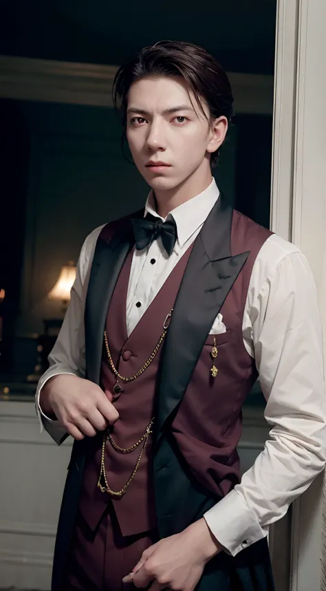 "A dapper gentleman dressed in exquisite attire from the 1900s Vampire."