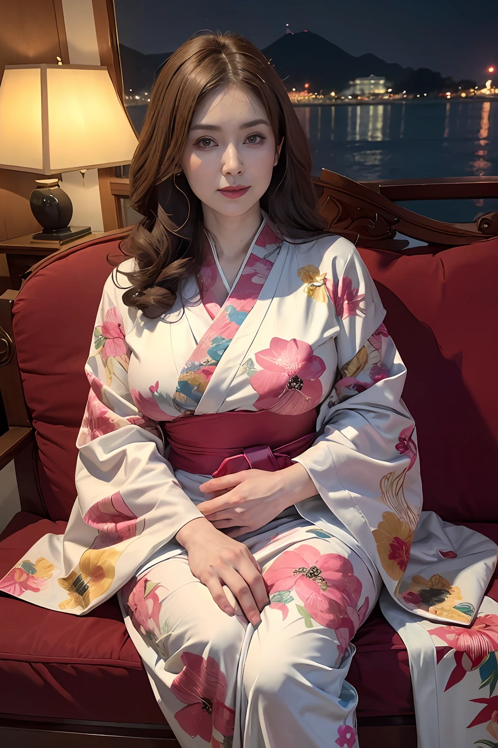 （côté Focus)、Face au côté、((plage))、((Grand))、côté、Portrait surréaliste d&#39;une belle femme mûre par David Hockney et Alphonse Mucha，((Kimono avec moins de tissu))、Kimono léger sexy avec peu de tissu、kimono sexy、kimono sexy，((Des seins qui semblent déborder du kimono))、Décoré de kimonos avec de fines broderies et de beaux bijoux，Mon kimono est sur le point de se déchirer、Saillant 、(((Japon Femme, 50 ans)))、(((Une fille mature sexy)))、reine、(Femme mariée sexy)、( exposé)、((le palais royal))、((Canapé royal))，Art fantastique，((cheveux longs ondulés de couleur châtain clair))、photographiqueréaliste，éclairage dynamique，stations artistiques，affiche pour，modèle courbé, Corps courbé, corps épais, (Les seins sont gros), déesses, beau corps, amouranth, grosse poitrine, mieux connu sous le nom d&#39;amouranth、Éclairage volumétrique，visage très détaillé，4k&#39;&#39;，((Seins colossaux))、Avec des diamants，cuisses sexy，Exposer vos pieds、exposer l&#39;abdomen ,Coffre 1 fille, Dans le noir, ombre profonde, mélodie basse, tir de cow-boy,(vêtements officiels:1.4), Les yeux sont confus et séduisants，jambes séparées、