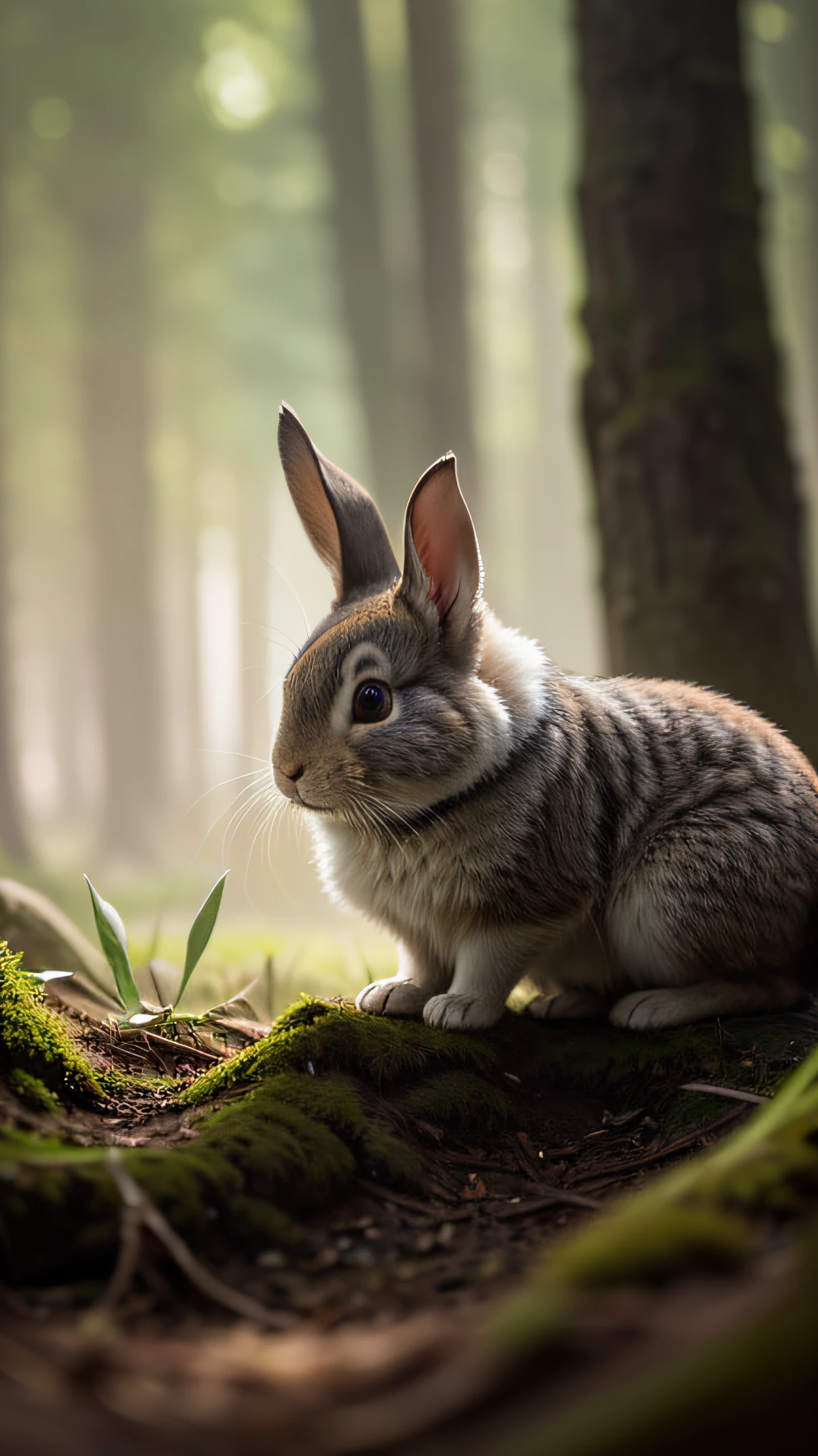 close up photo of a rabbit, forest, haze, halation, bloom, dramatic atmosphere, centred, rule of thirds, 200mm 1.4f macro shot, (natural skin texture, hyperrealism, soft light, sharp:1.2), (intricate details:1.12), hdr, (intricate details, hyperdetailed:1.15), art by greg rutkowski and artgerm, soft cinematic light, adobe lightroom, photolab, hdr, intricate, highly detailed, (depth of field:1.4)