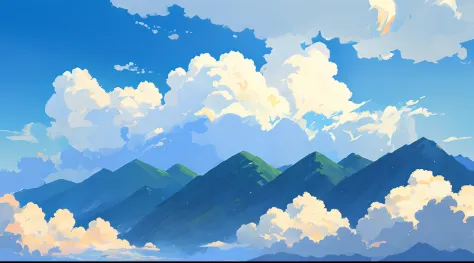 Anime background _ summer mountain riverside _ 001 - Stock Illustration  [104258529] - PIXTA