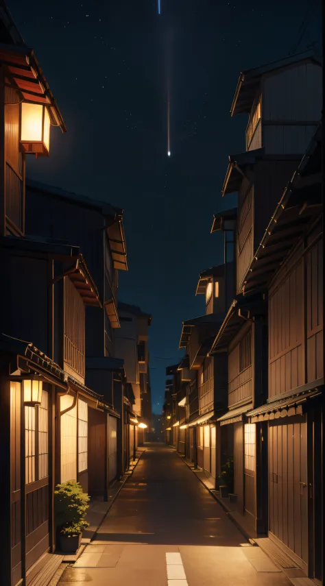 Japanese townscape、Makoto Shinkai's concept art、Tumbler、magic realism、beautiful anime scene、high-level image quality、By Shinkai ...