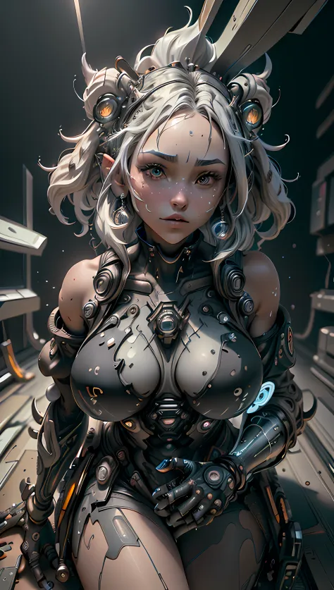 ((Best quality)), ((masterpiece)), (detailed:1.4), 3D, an image of a beautiful cyberpunk female with thick voluminous hair,light particles, pure energy chaos antitech,HDR (High Dynamic Range),Ray Tracing,NVIDIA RTX,Super-Resolution,Unreal 5,Subsurface scat...