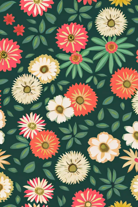floral wallpaper, wallpaper design, floral patterns, plant patterns, Brown Flowers, botanical background, Seamless pattern desig...