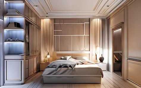 French style bedroom, Romantic elegance