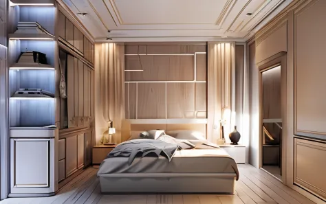 french style bedroom, romantic elegance