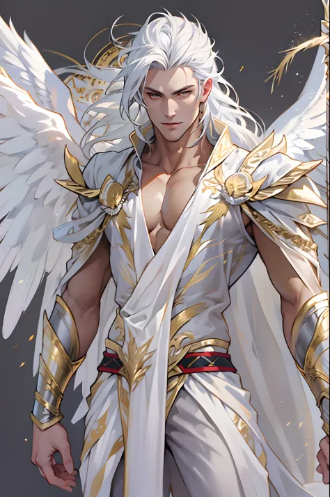 Caius is a handsome male, stands at 7ft tall. He has an athletic body structure. He wears royal attire thats silver and gold. He...