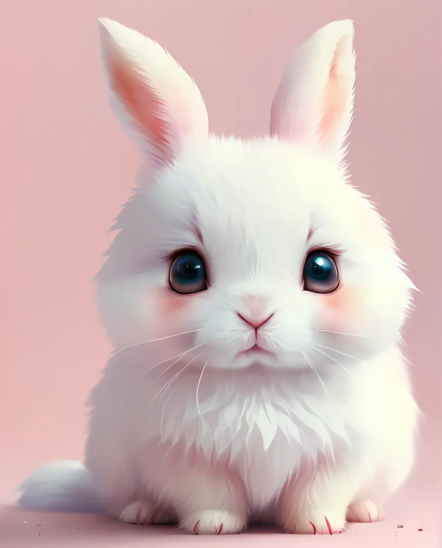 beautiful little bunny with dreamy eyes, volumetric light, hyper realistic, intricate detail, illustration, painting, watercolor...