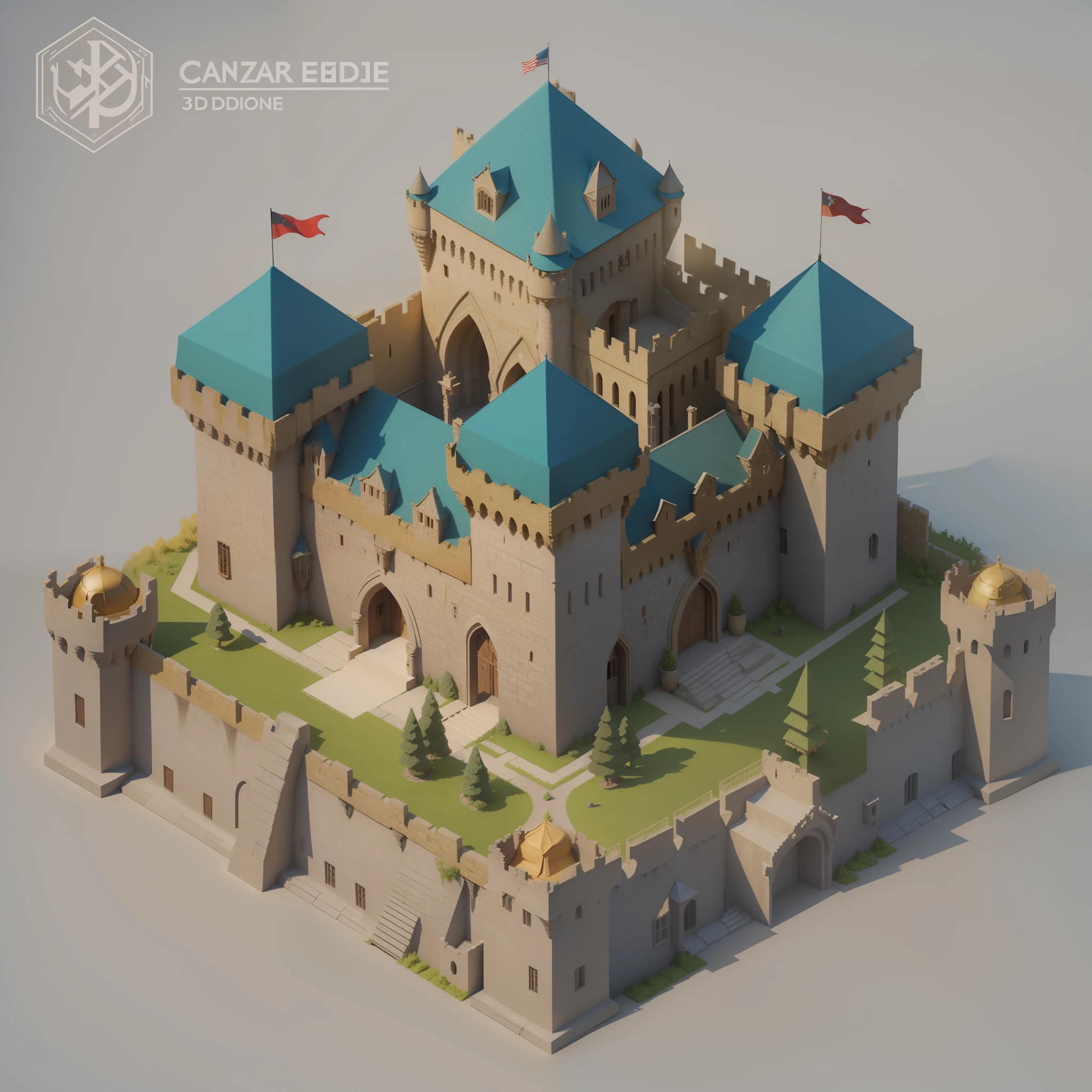 castle , medieval castle, stylized 3d render, 3 d render stylized, stylized as a 3d render, isometric 3d fantasy, a medieval castle, high fantasy castle, a medieval keep, medieval citadel, epic castle, old castle, fantasy castle, castle, isometric 3d render