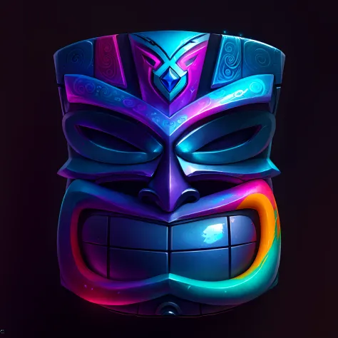 Mayan Totem，vibrant with colors，league of legends splashart，gameicon，tmasterpiece，HighestQuali