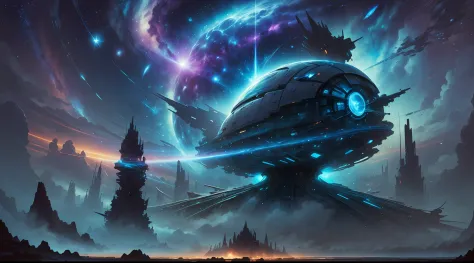 [New Universe - Knott]starrysky，Movie Angle，Excellent view，Future science fiction，kosmos，Brilliant light