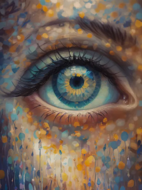 Human Eyes, A detailed portrayal of vivid human eyes, capturing every intricate detail of the irises, pupils, and surrounding skin. The eyes glisten with life, reflecting the world around them like twin pools of perception. Set within a serene countenance,...