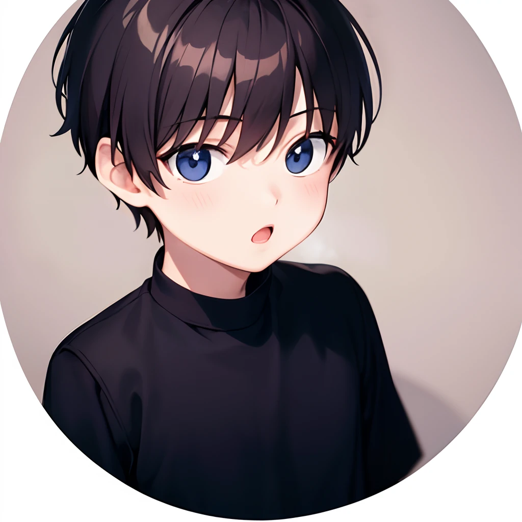 masterpiece, best quality, 1boy, small, tiny, sticker,background minimal