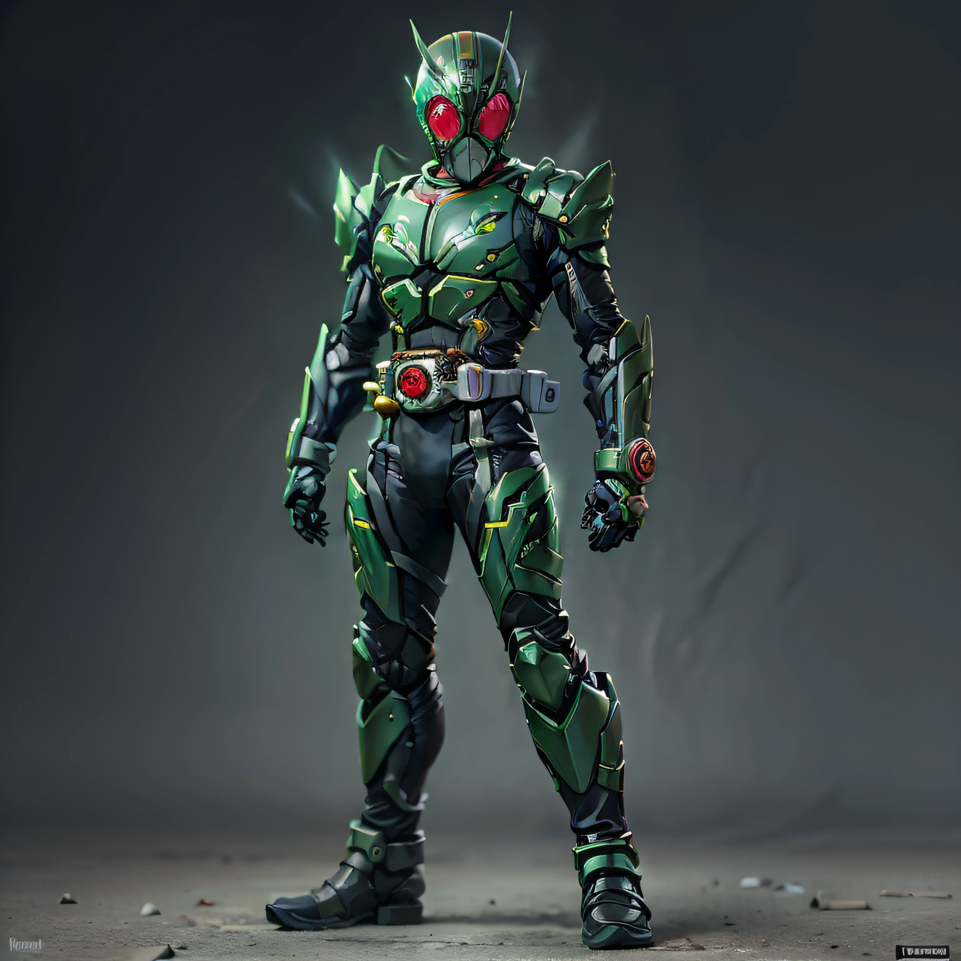 Kamen Rider, armadura preta, roupa cinzenta e preta, Fato técnico, agente secreto, Robô, sozinho