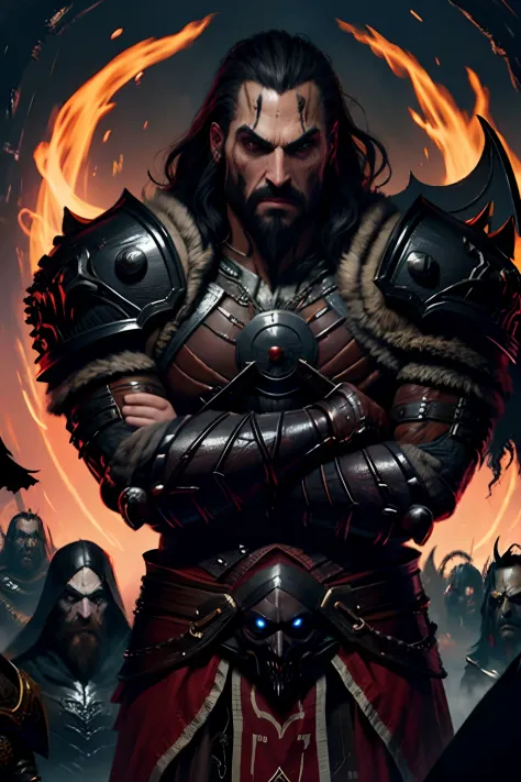 Castlevania lord of the shadows bald beard handsome warrior leather Armor Wear