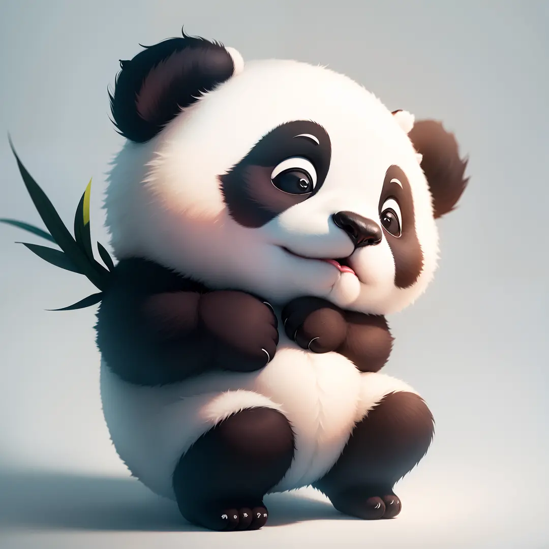 a minimalist panda logo