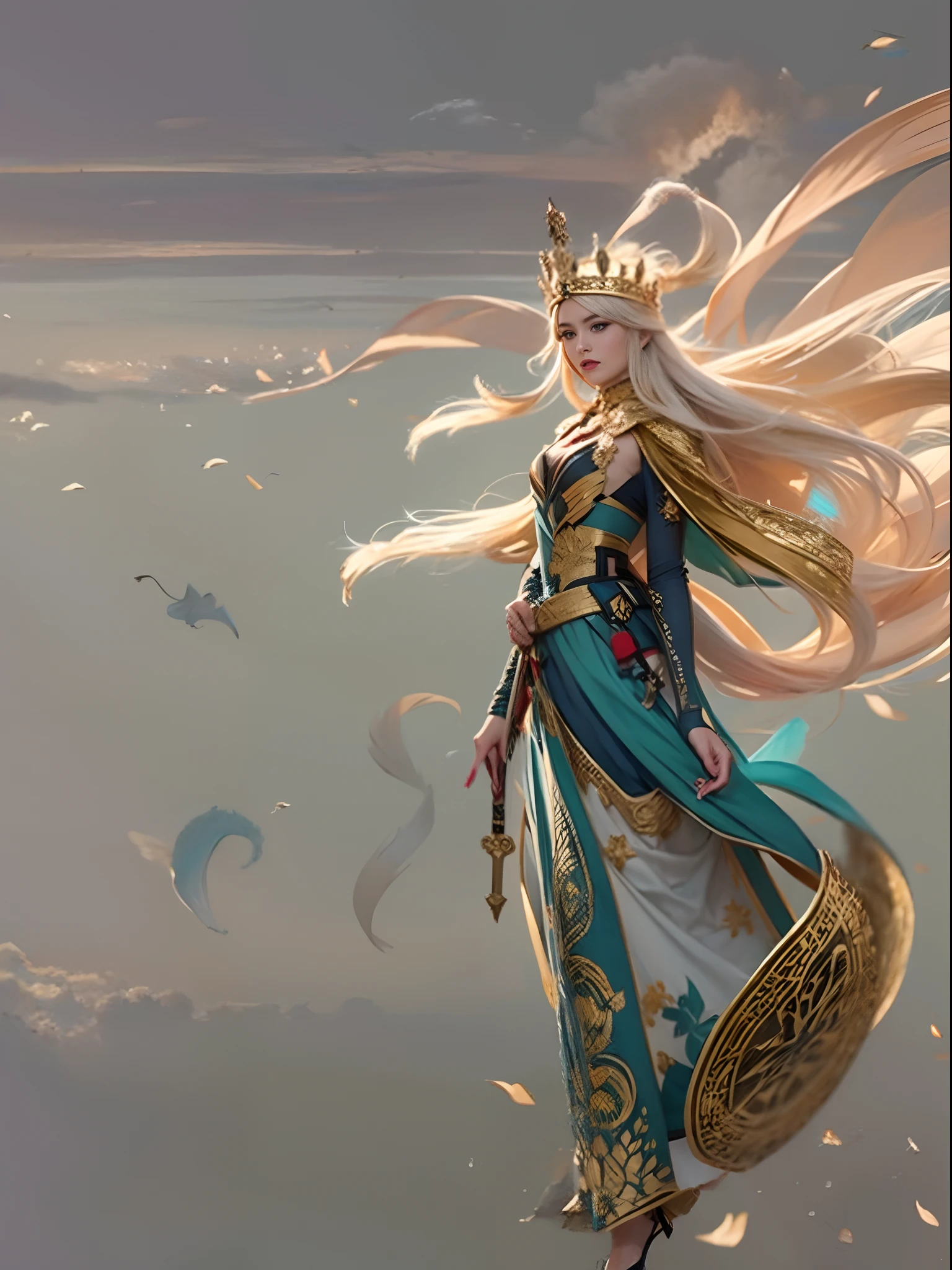 A queen，ancient wind