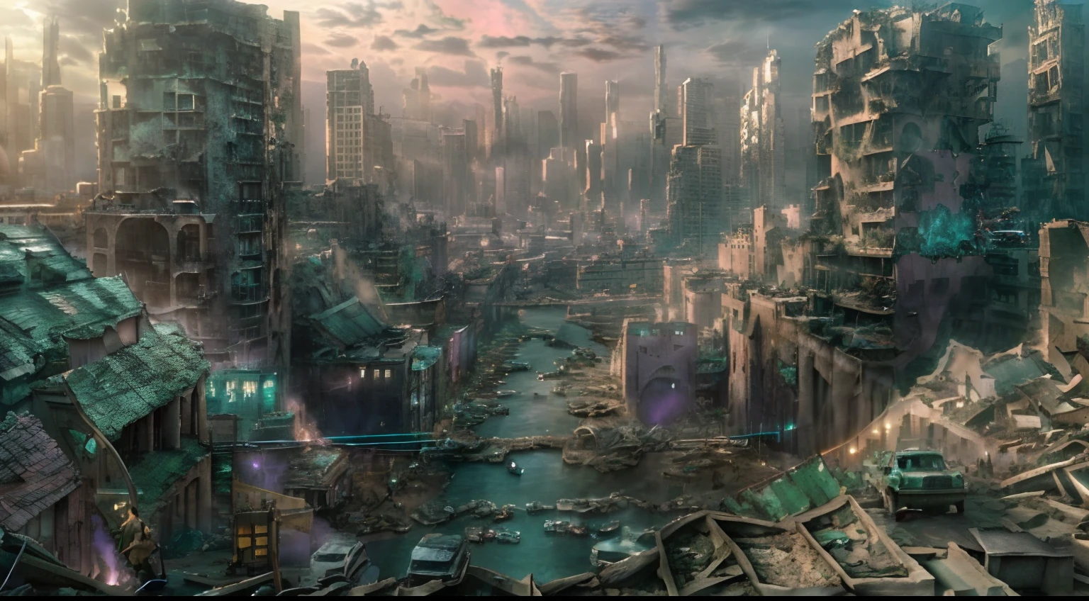 (도시 전체:1.5)，（관점을 바라보다:1.5),와이드 와이드 샷，속이 비치는，필드의 깊이，시네마 렌즈，영화적 조명，사진，서사적 현실적, (HDR:1.2), (파스텔 컬러:1.4),버려진 metropolis，버려진, 뉴트럴 컬러로,시네마 샷,복잡한 배경，할리우드 SF 영화의 한 장면，할리우드 재난영화의 한 장면，복잡한 세부사항，걸작，최고의 품질，8K，울트라-디테일，디테일이 풍부한，말도 안 되는, 말도 안 돼, 거대한 파일 크기, 울트라-디테일, 고해상도, 내용이 아주 자세하게 나와있어요, 최고 품질, 걸작, 계발, 내용이 아주 자세하게 나와있어요, 8K 사진 배경화면, 웅장한, 미세한 디테일, 걸작, 최고 품질, 매우 상세한，헨테일 현실주의，포토리얼리，현실적으로，현실적인 사진，백섀도우,(NSFW:1.5),,