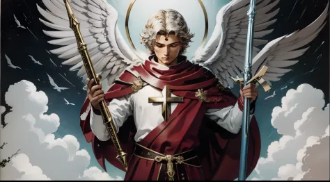 Create 4 images of St. Michael the Archangel