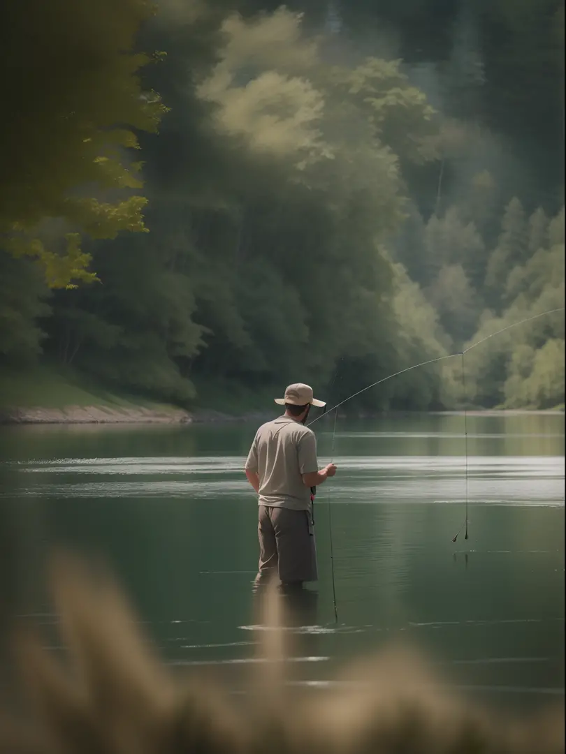 Cropped Image Of Man Holding Fishing Rod Against Clear Sky Art Print by  Cavan Images - Fine Art America
