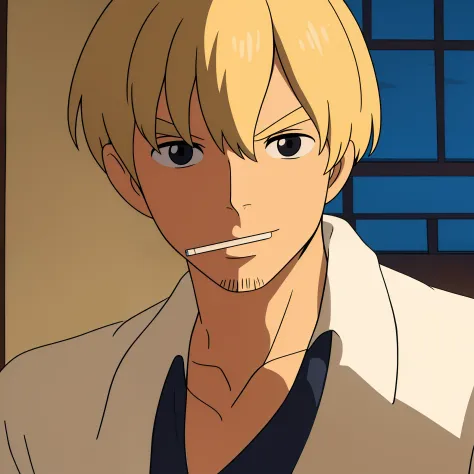 ((best quality)), ((masterpiece)), ((detailed background)), ((high quality illustration)), 1boy, wanostyle, sanji, blonde hair, ...