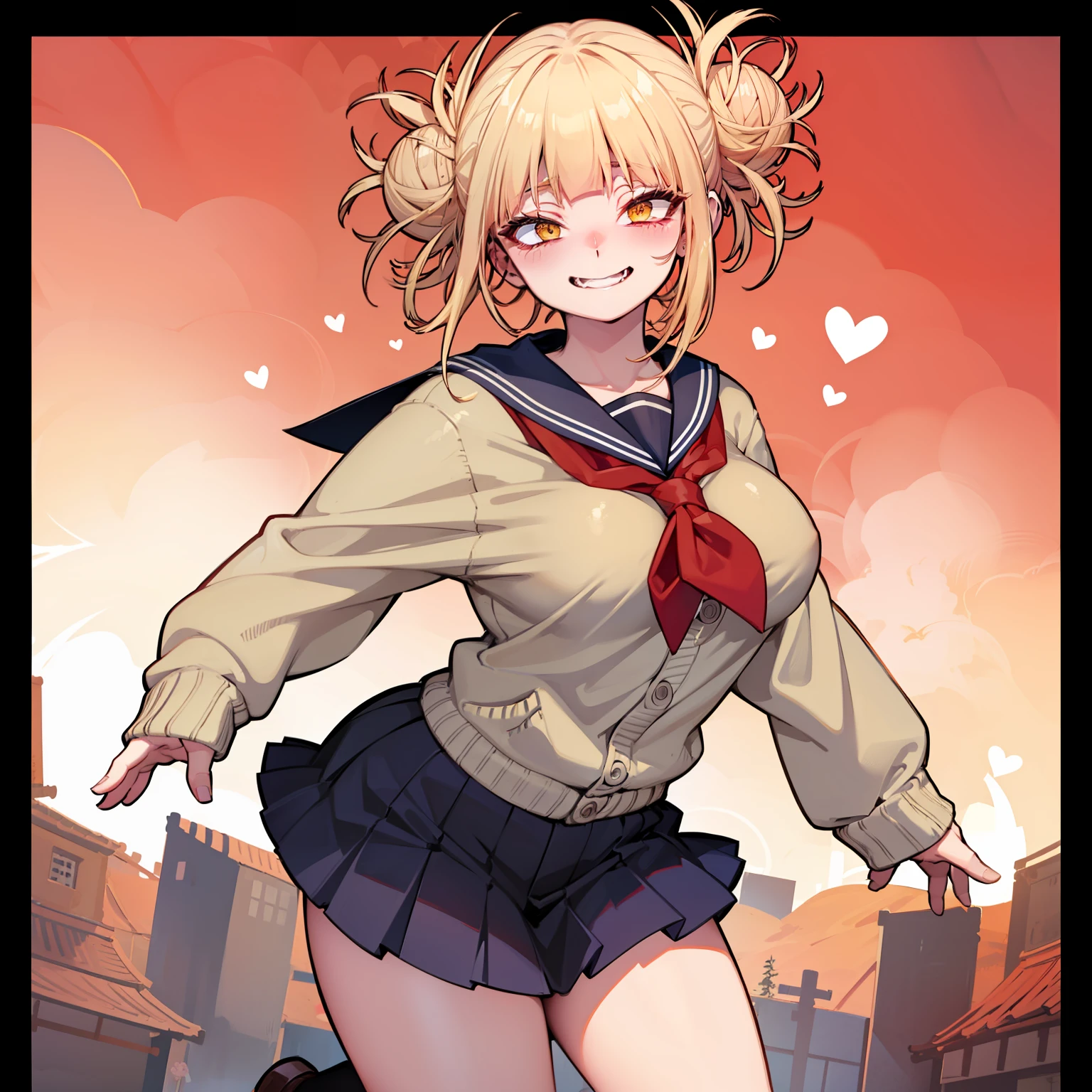 Himiko Toga.Cute.Devil Cosplay、Guess Face Smile、yandere、Big breasts、Big Pie、Show off your breasts