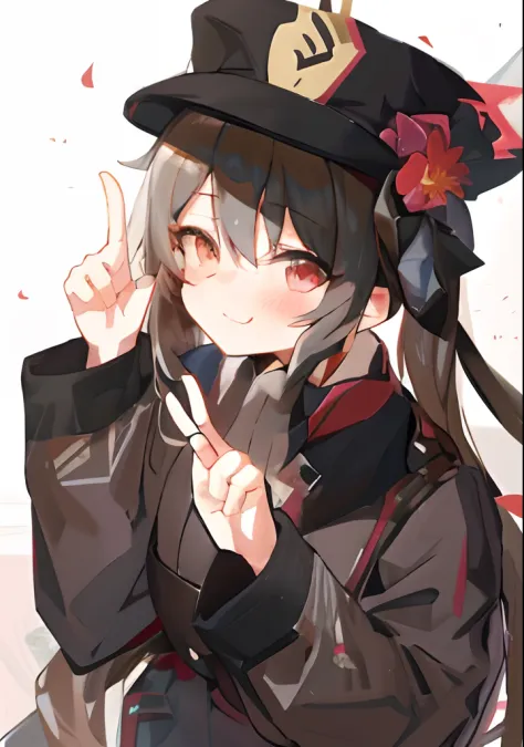 anime girl with a hat and flowers in her hair, cute anime girl, from girls frontline, girls frontline style, kantai collection s...