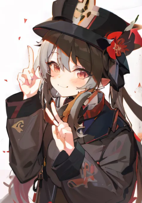 anime girl with a hat and flowers in her hair, cute anime girl, from girls frontline, girls frontline style, kantai collection s...