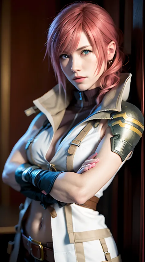 Claire Farron with her arms crossed