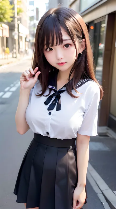 22year old、 (Japan idol), ((Dynamic Pose)), sexypose、pale skin, (((Natural breasts, Big breasts))), (aegyo sal:1.1), (Narrow wai...