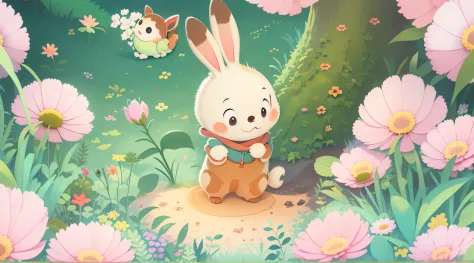 The first paragraph：The wonderful dream of the little rabbit

On a beautiful spring，There is a cute little bunny called Xiao Bom...