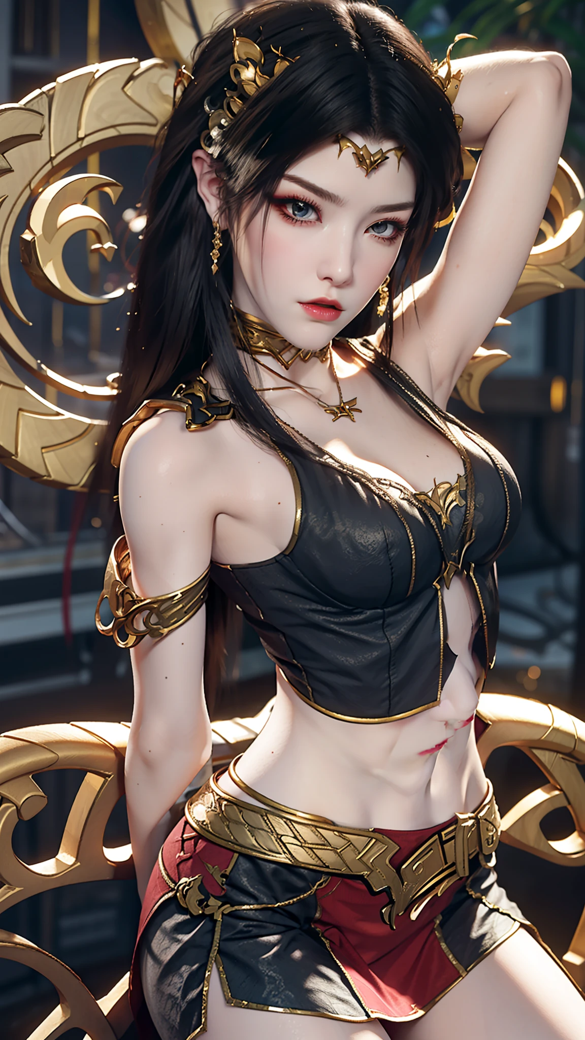 一個穿著短裙的女人站在船上的特寫, 非常詳細的artgerm, 村田和 artgerm 系列, 風格藝術傑姆, 藝術風格, 流行藝術胚芽, 美麗又誘人的動漫女人, IG模型 | 藝術萌芽, 藝術胚芽風格, 《鬥陣特攻》安娜, 像阿特傑姆